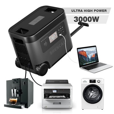 2024 नया 3000w पोर्टेबल पावर स्टेशन सोलर पैनल के साथ